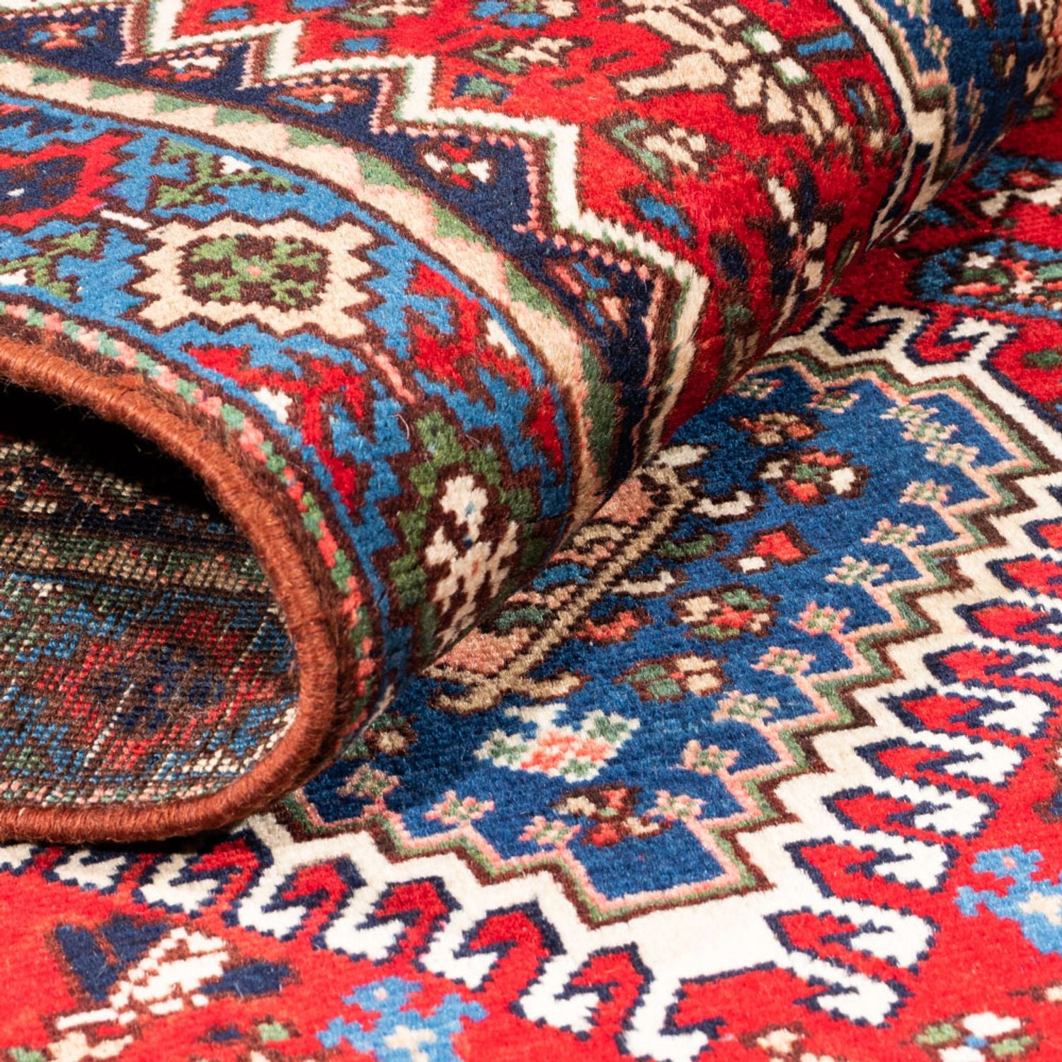 Alfombra persa - Nómada - 128 x 74 cm - rojo
