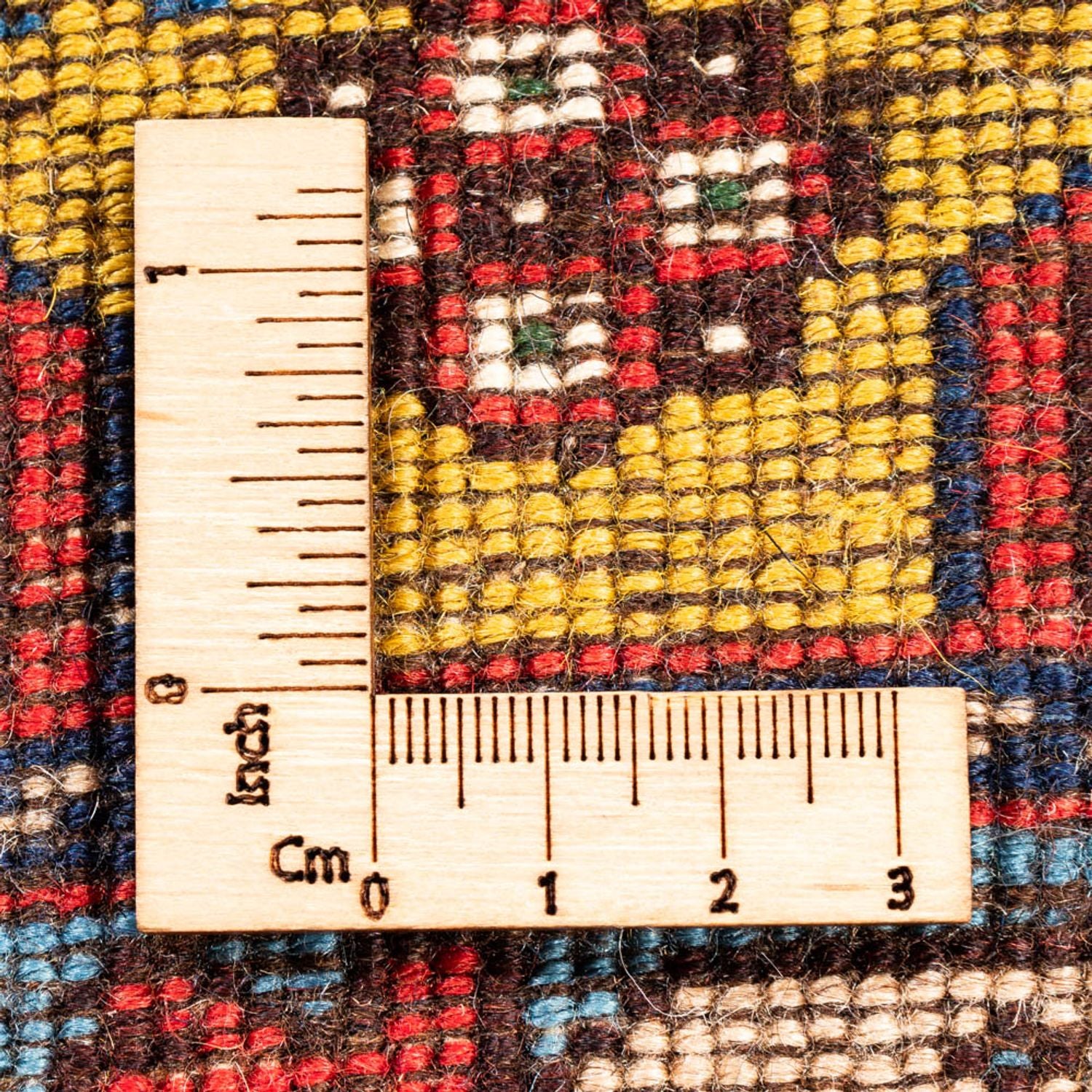 Alfombra persa - Nómada - 127 x 80 cm - amarillo
