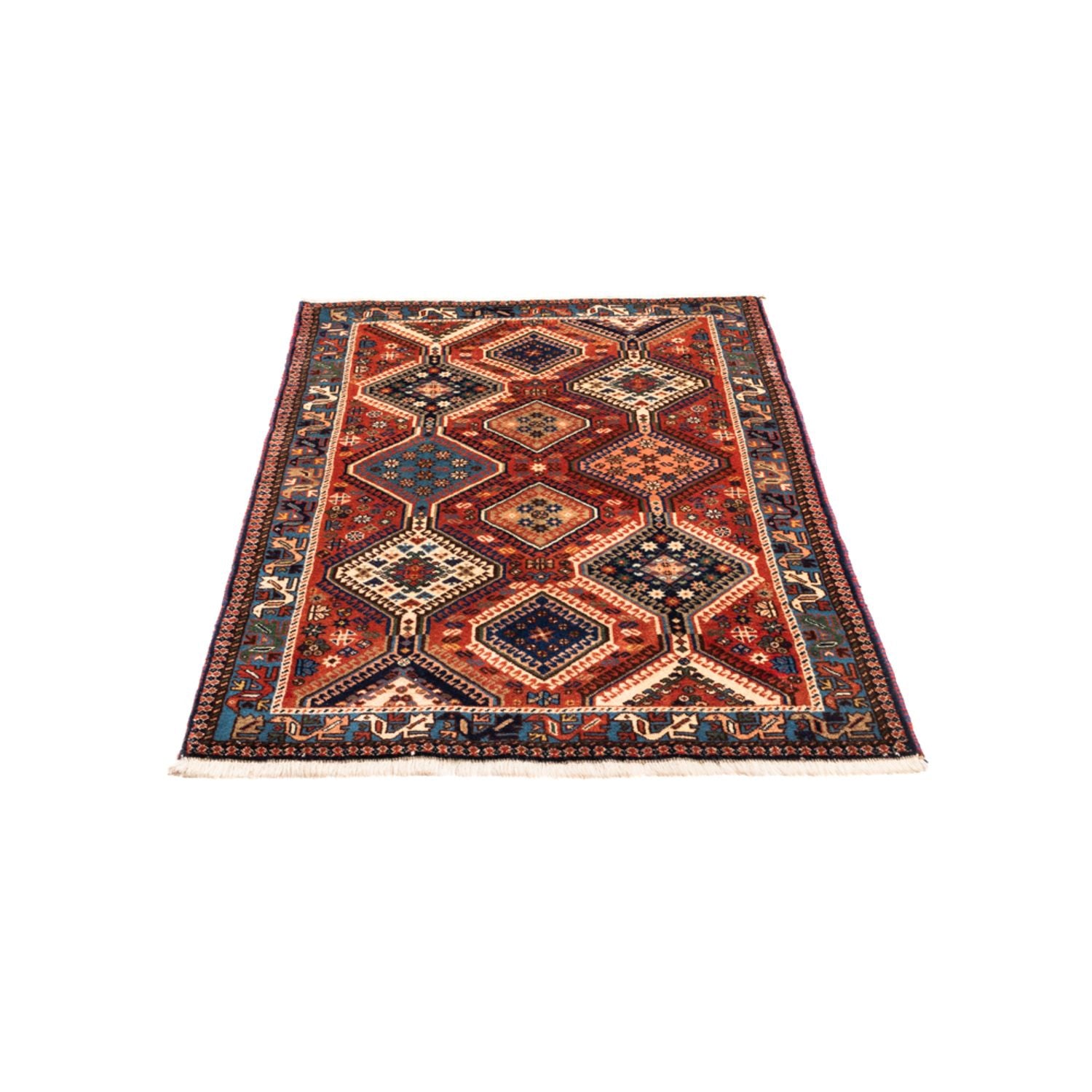 Alfombra persa - Nómada - 128 x 77 cm - rojo