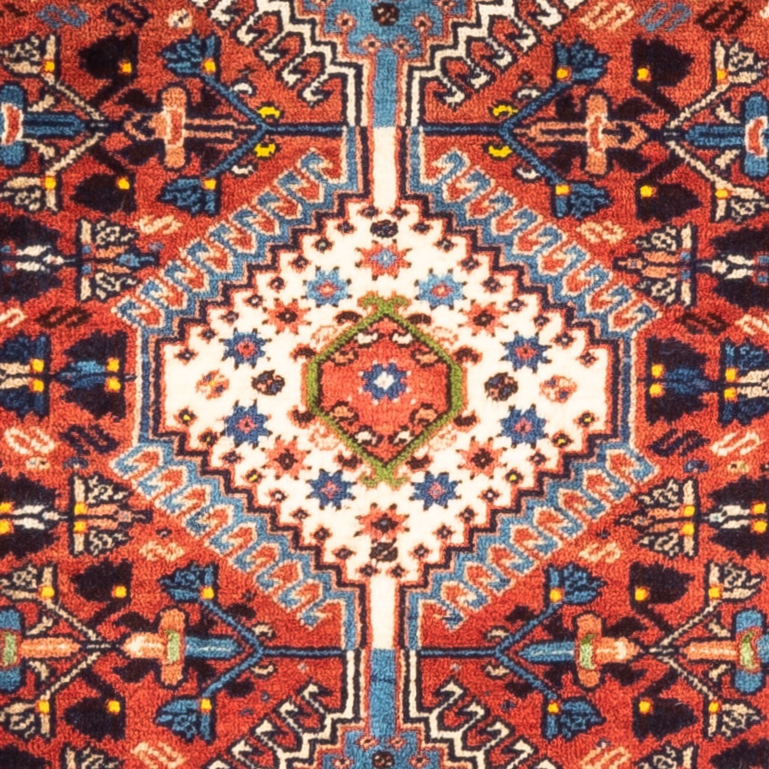Alfombra persa - Nómada - 125 x 81 cm - rojo