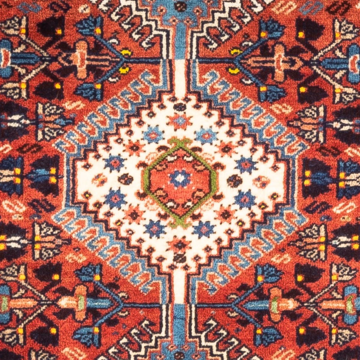 Alfombra persa - Nómada - 125 x 81 cm - rojo