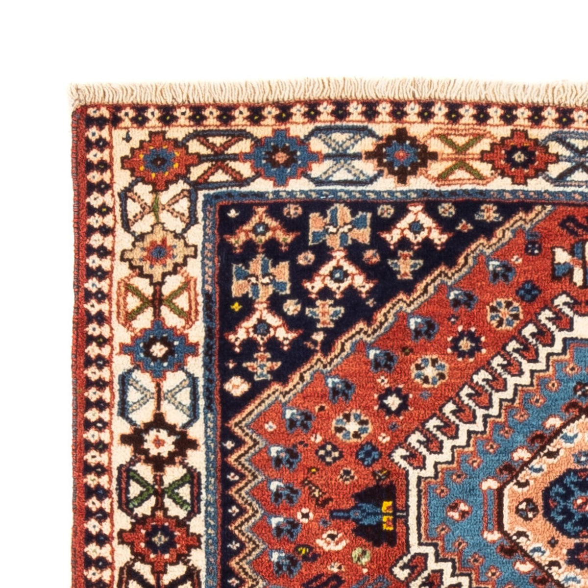 Alfombra persa - Nómada - 125 x 81 cm - rojo