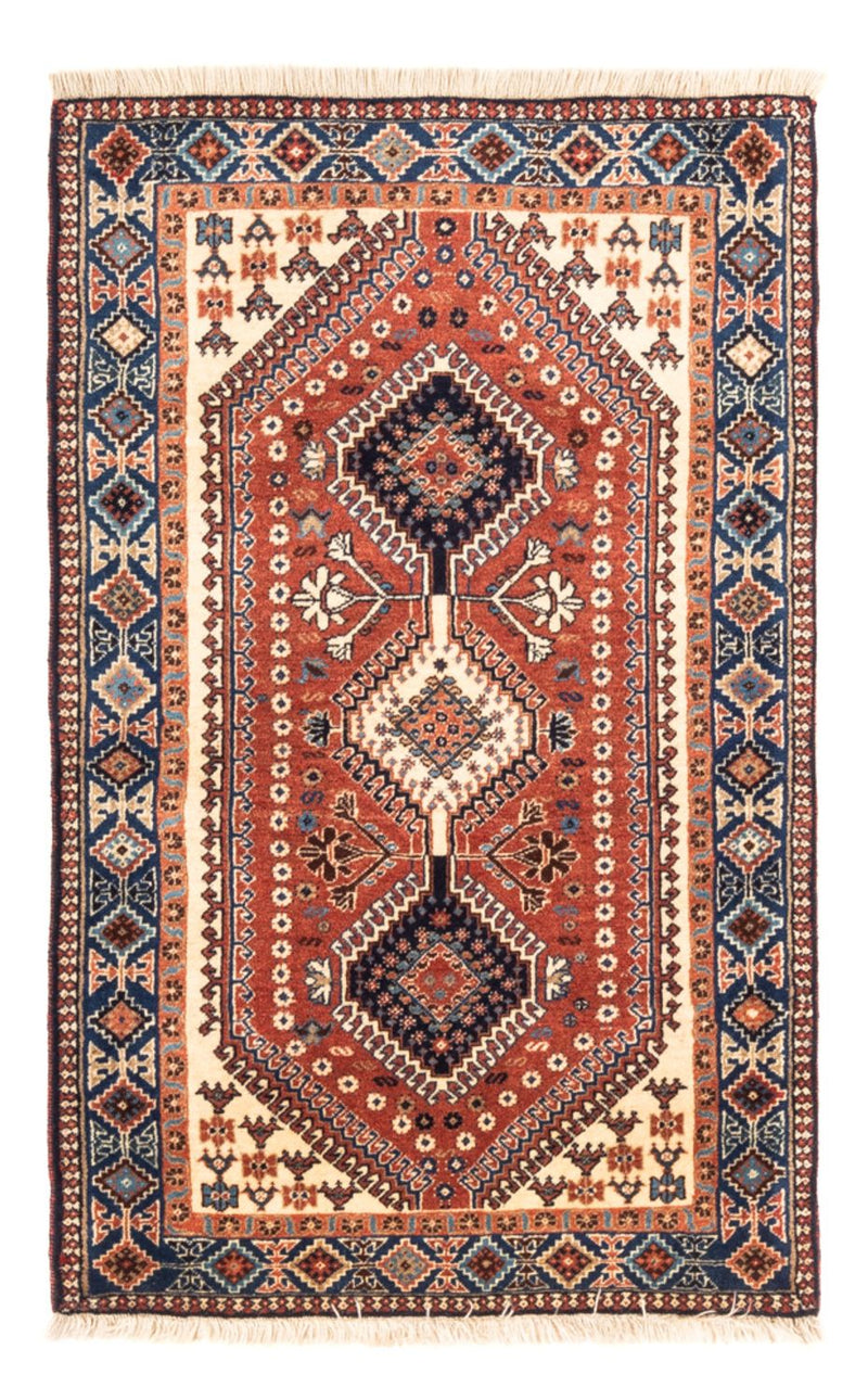 Alfombra persa - Nómada - 131 x 82 cm - rojo