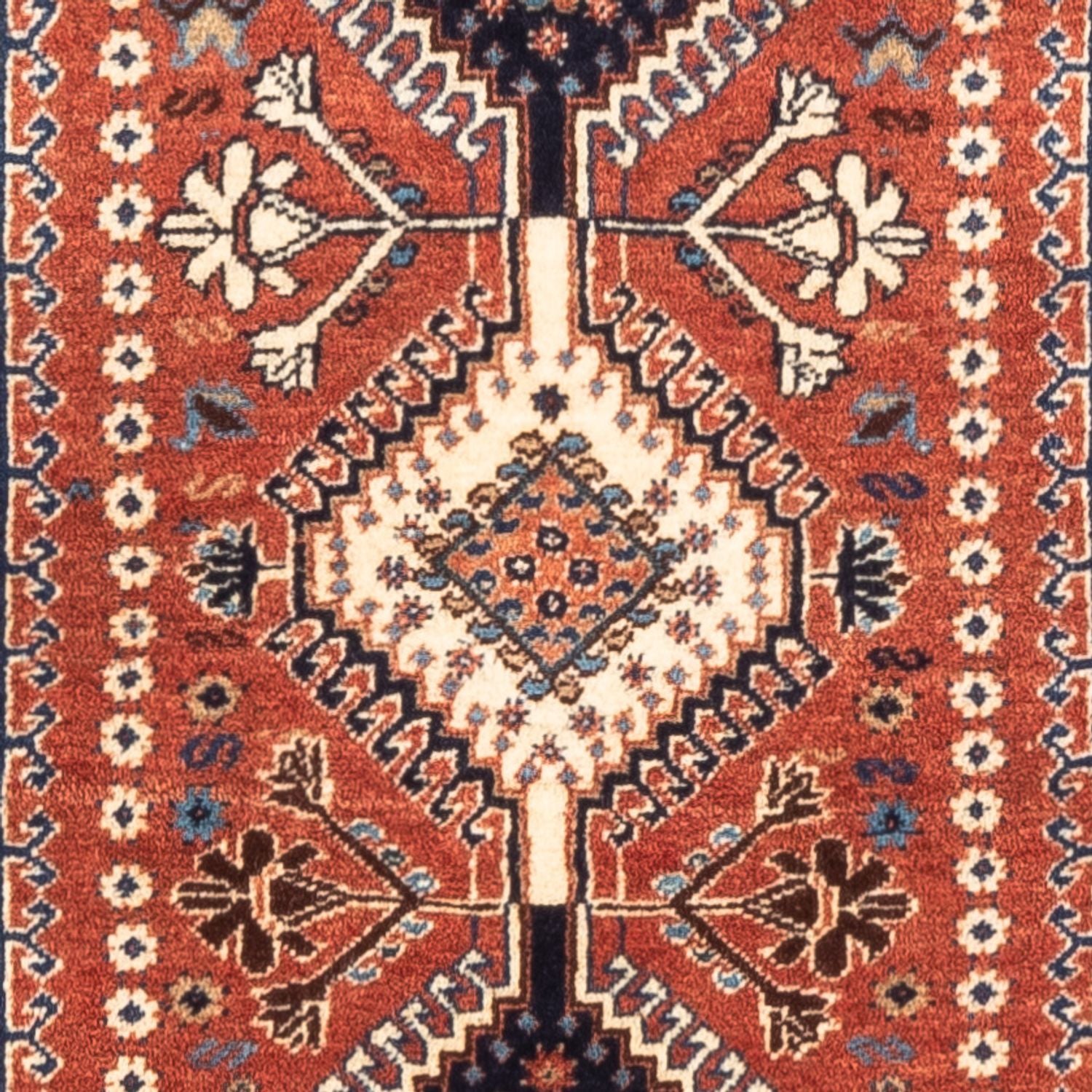 Alfombra persa - Nómada - 131 x 82 cm - rojo