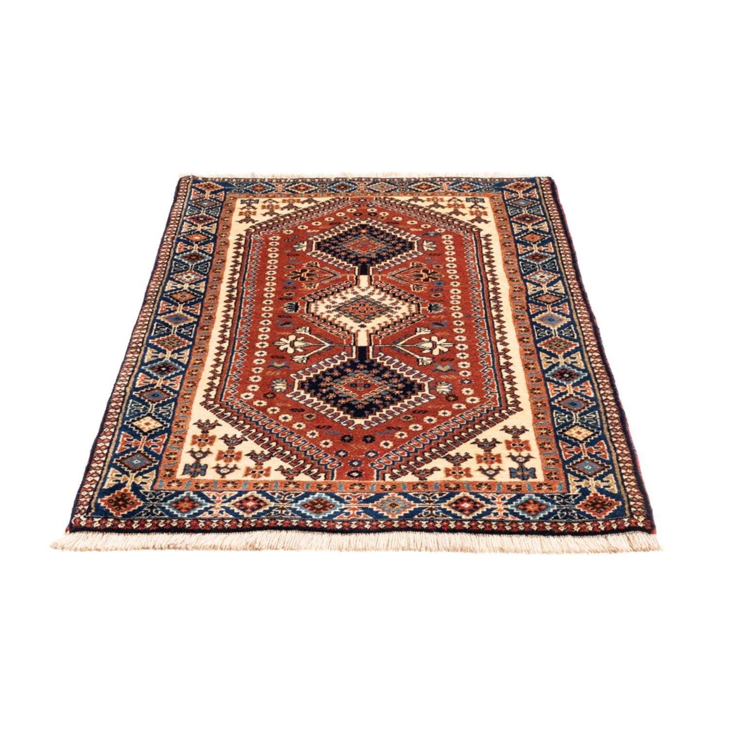 Alfombra persa - Nómada - 131 x 82 cm - rojo