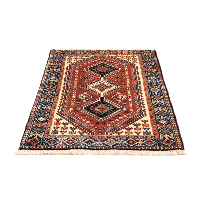 Alfombra persa - Nómada - 131 x 82 cm - rojo