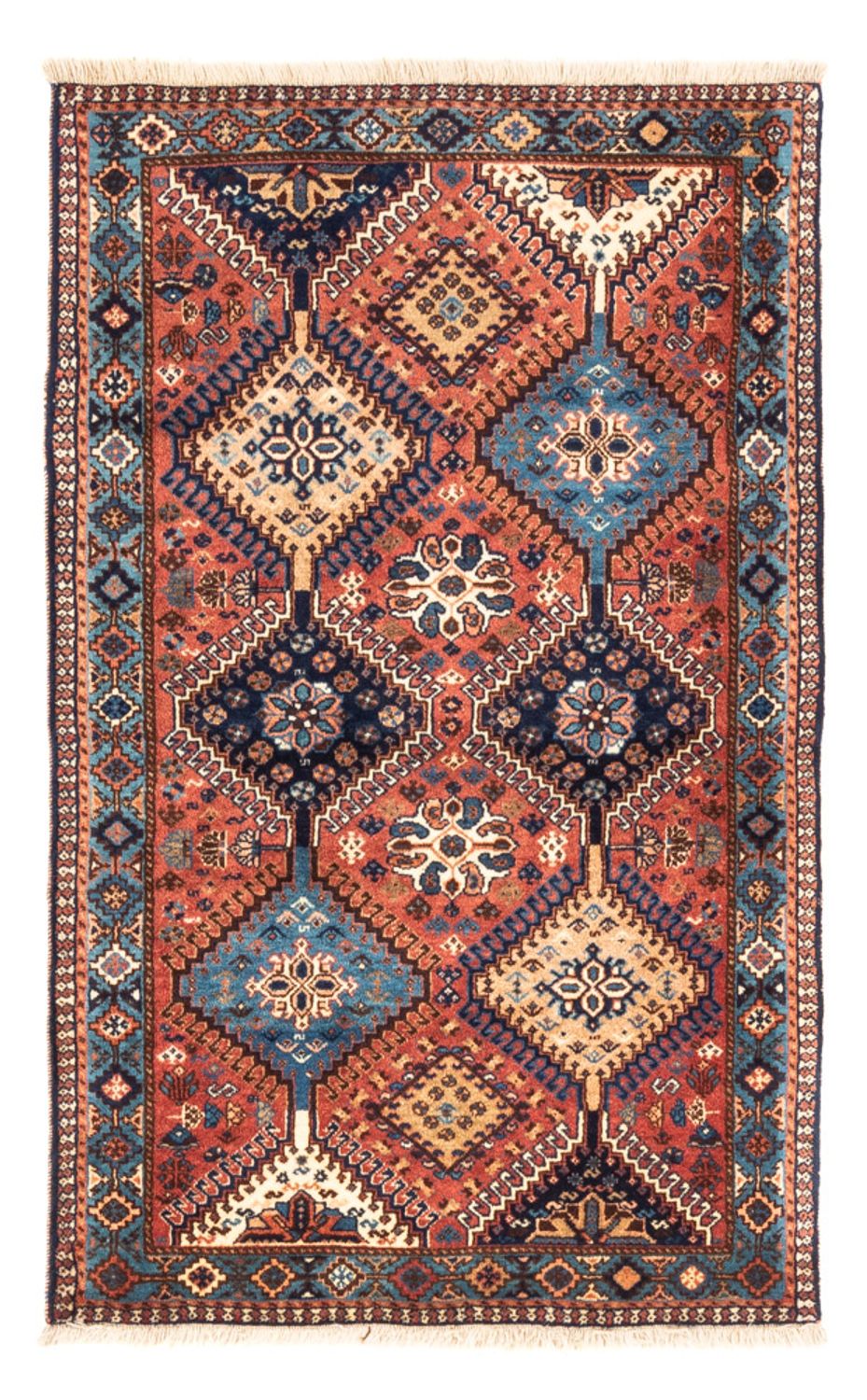 Alfombra persa - Nómada - 130 x 82 cm - rojo