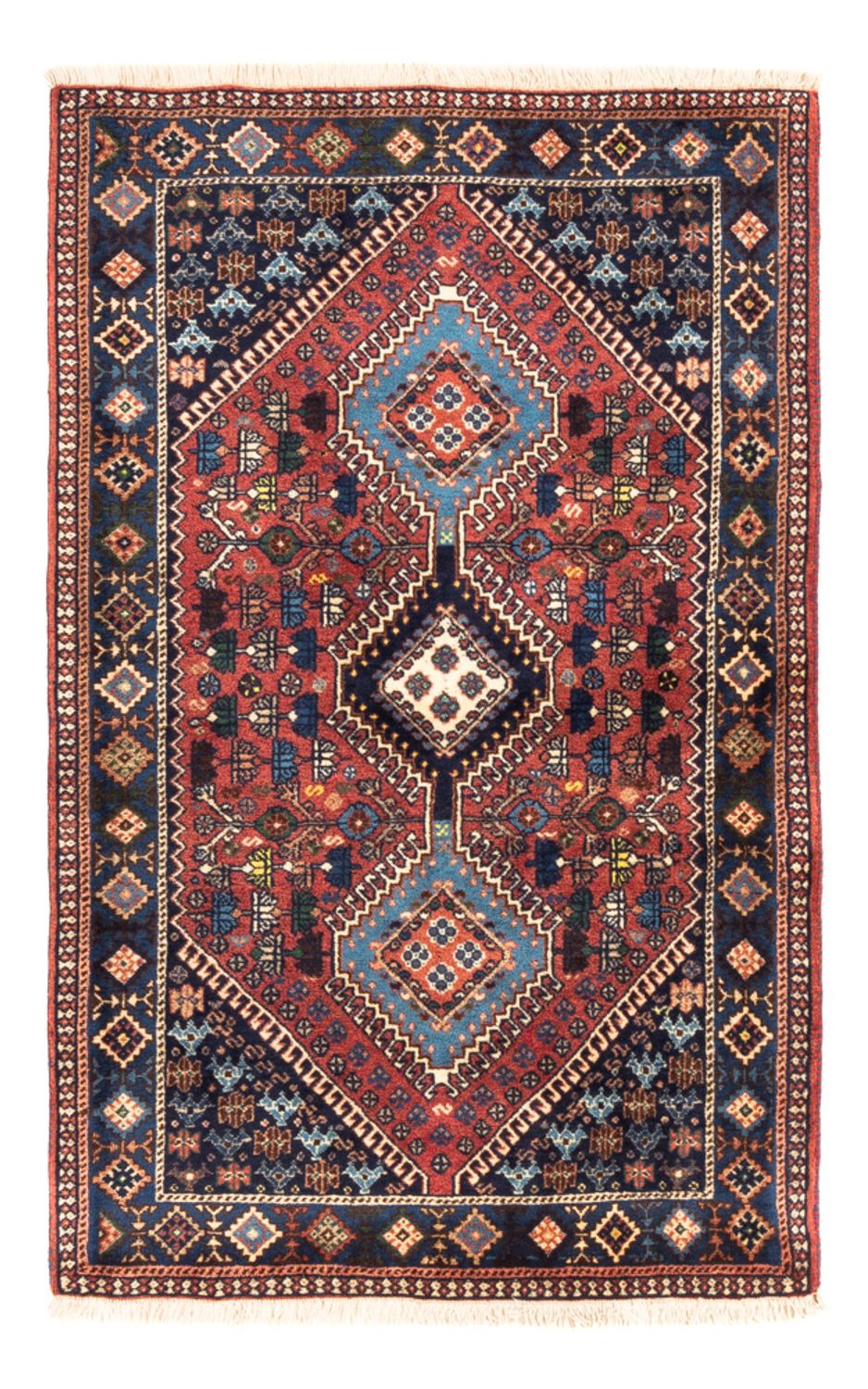 Alfombra persa - Nómada - 130 x 82 cm - rojo