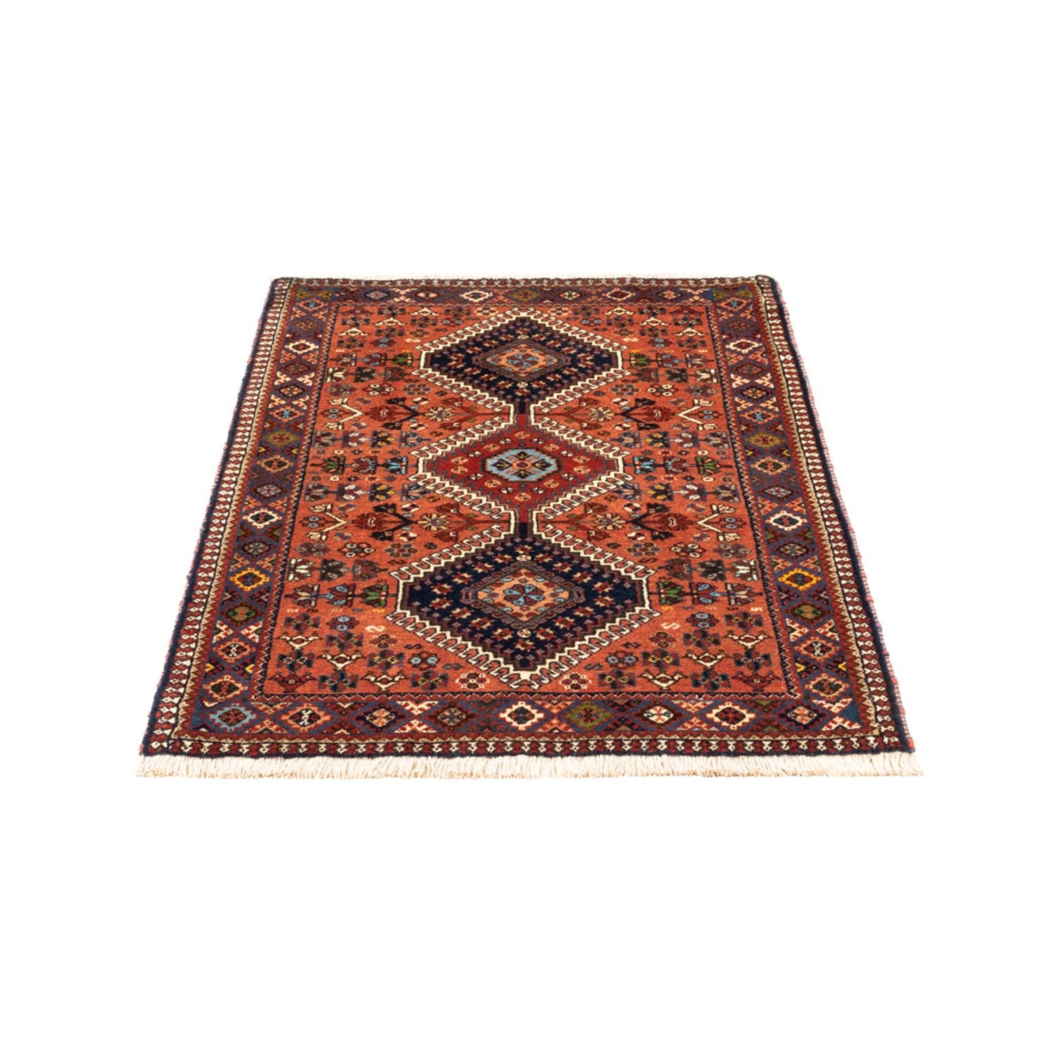 Alfombra persa - Nómada - 136 x 82 cm - rojo