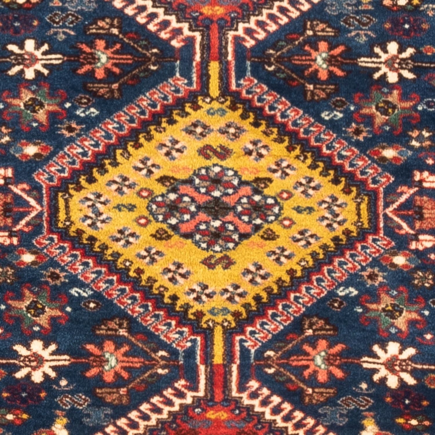 Alfombra persa - Nómada - 120 x 83 cm - azul oscuro