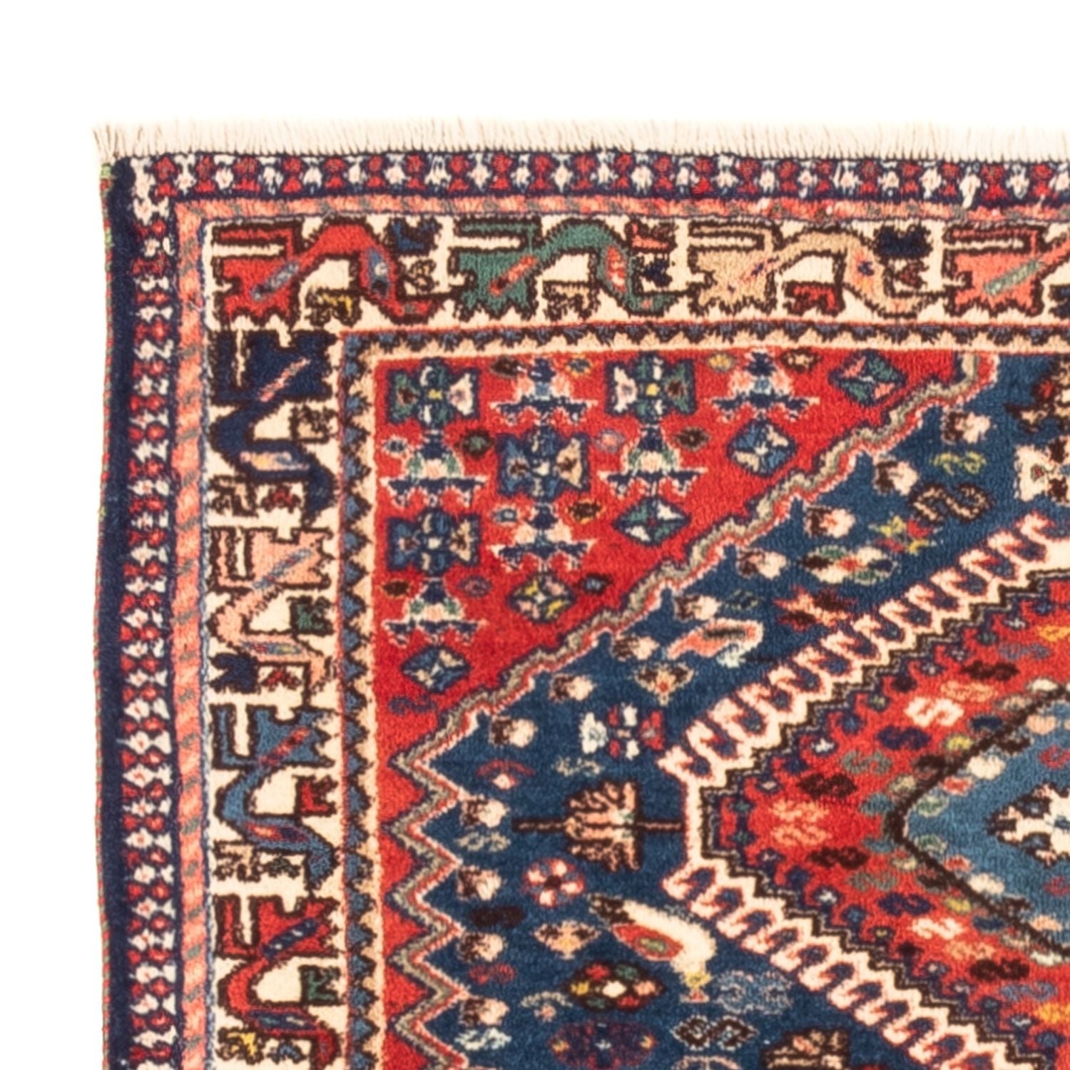 Alfombra persa - Nómada - 120 x 83 cm - azul oscuro