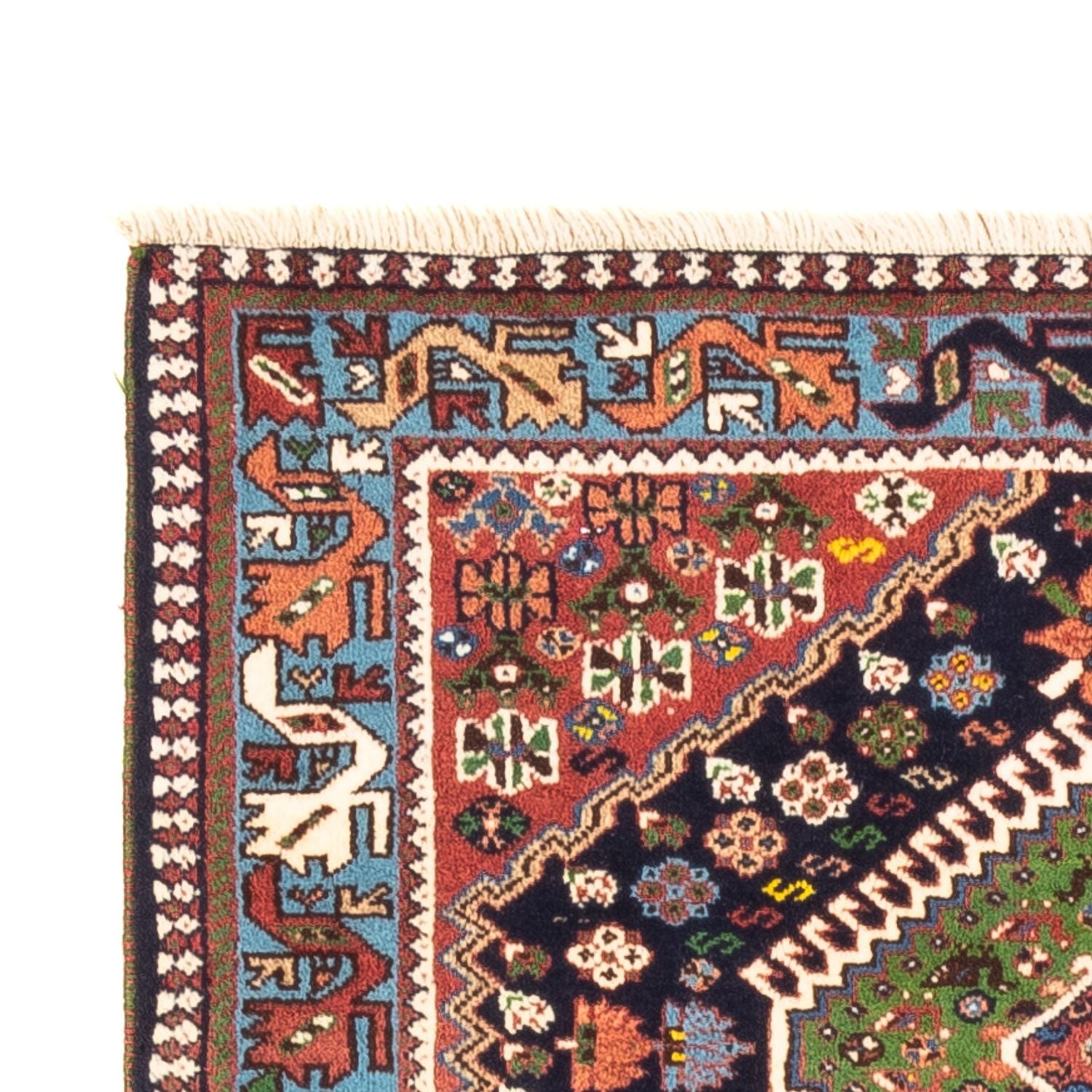 Alfombra persa - Nómada - 128 x 82 cm - verde