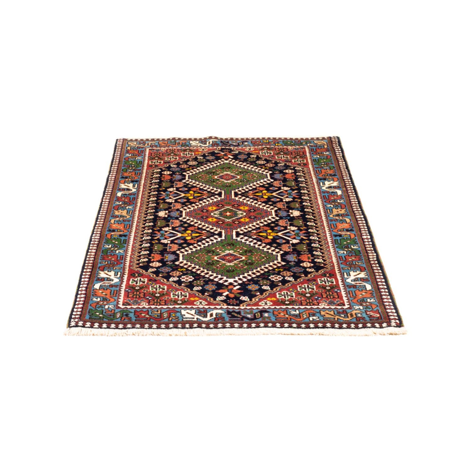 Alfombra persa - Nómada - 128 x 82 cm - verde