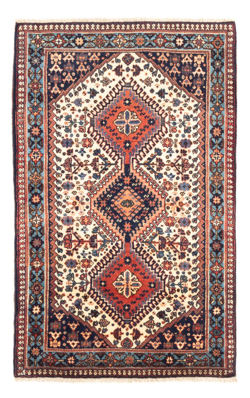 Alfombra persa - Nómada - 128 x 82 cm - crema