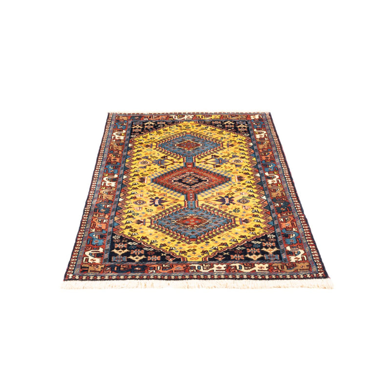 Alfombra persa - Nómada - 126 x 80 cm - amarillo