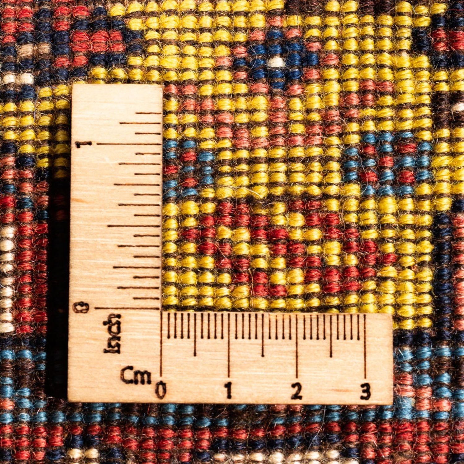 Alfombra persa - Nómada - 126 x 80 cm - amarillo
