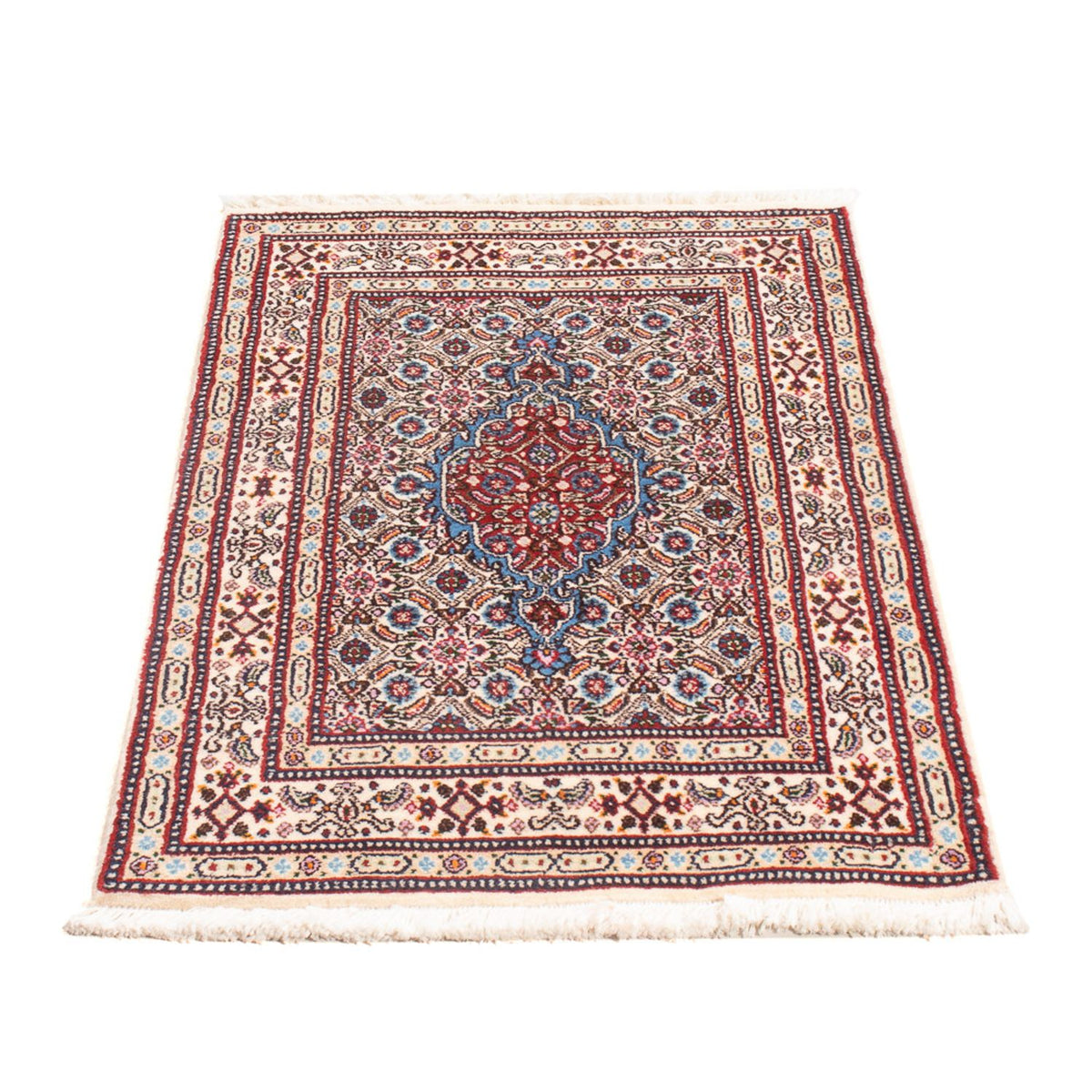 Alfombra persa - Clásica - Real - 87 x 57 cm - rojo