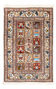 Alfombra persa - Clásica - Real - 88 x 59 cm - multicolor