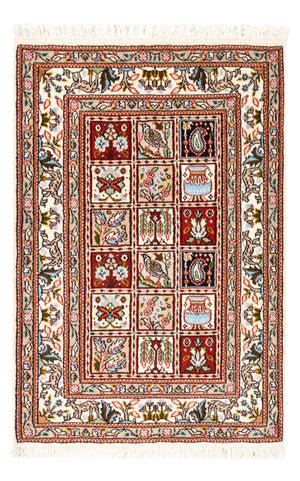 Alfombra persa - Clásica - Real - 90 x 60 cm - multicolor