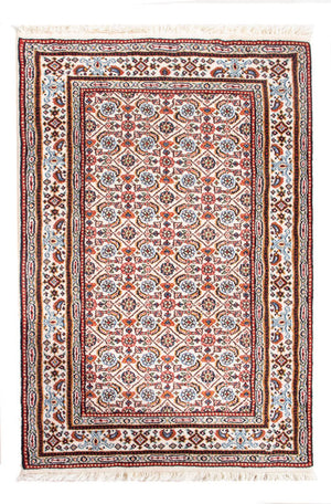 Alfombra persa - Clásica - Real - 90 x 60 cm - rojo claro