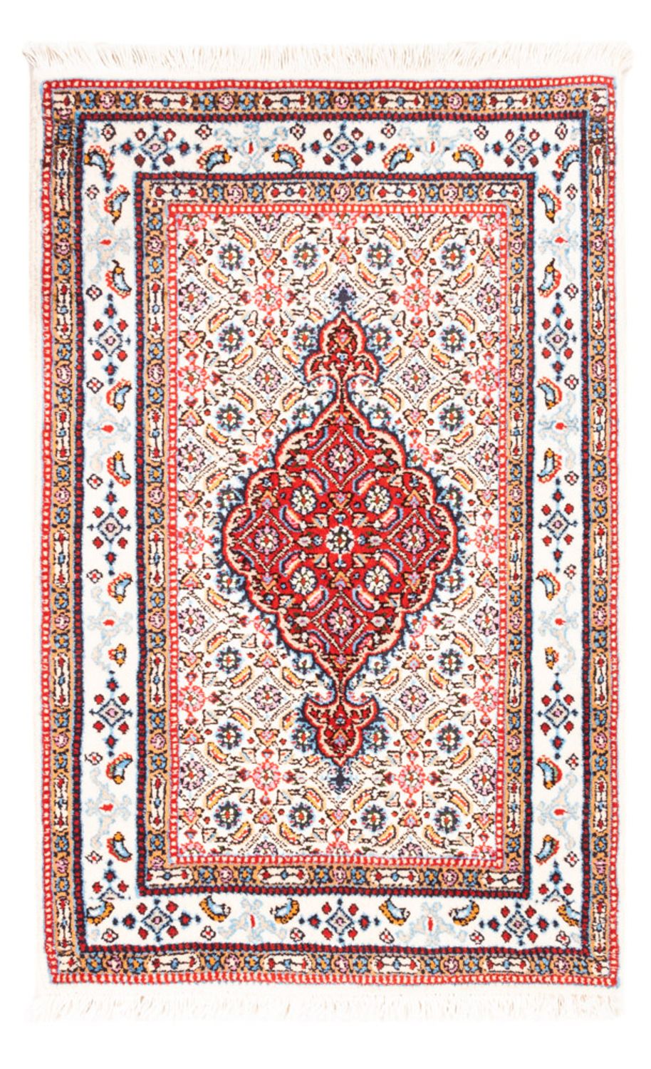Alfombra persa - Clásica - Real - 90 x 60 cm - rojo