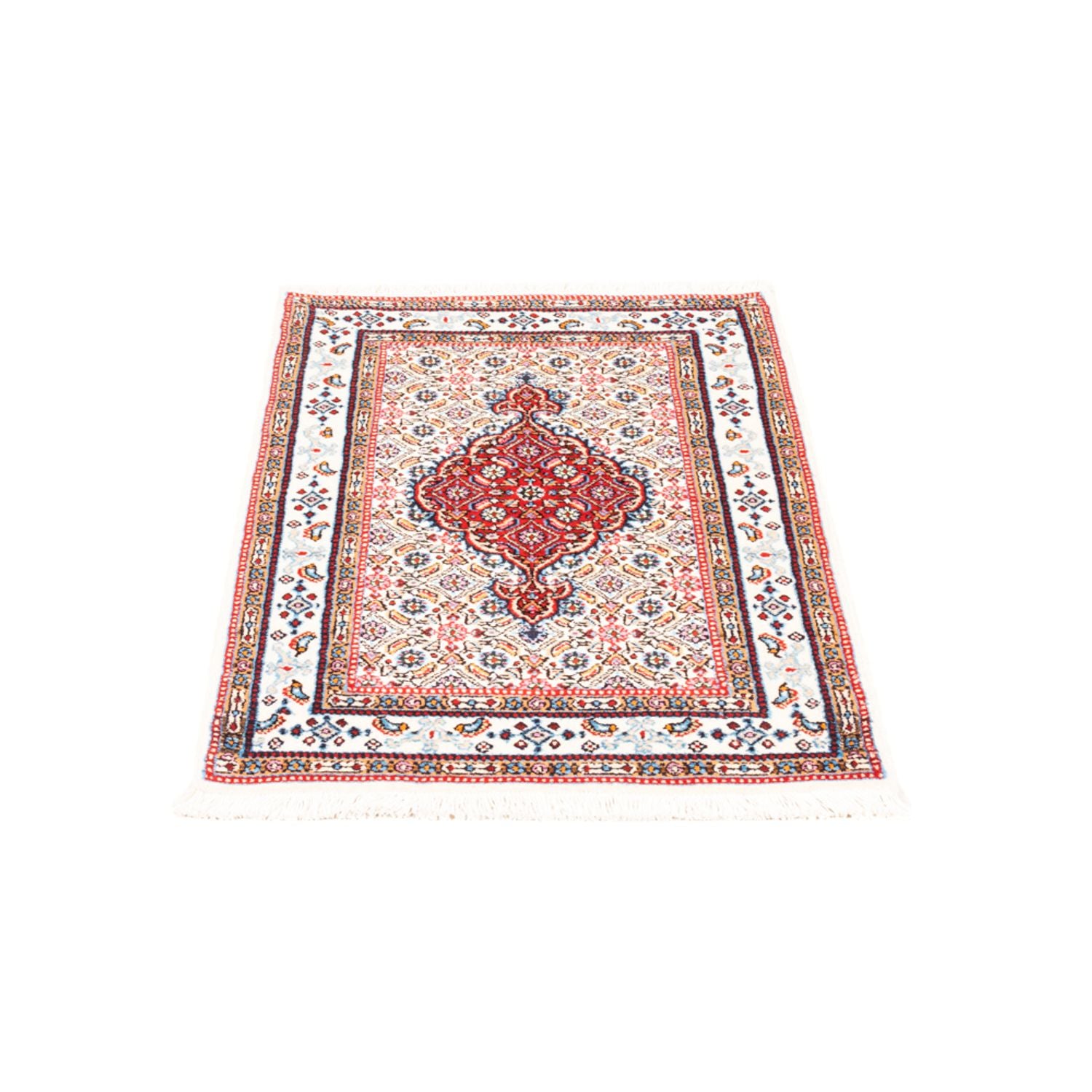 Alfombra persa - Clásica - Real - 90 x 60 cm - rojo