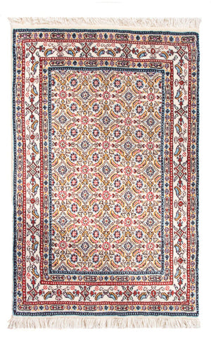 Alfombra persa - Clásica - Real - 90 x 60 cm - marrón claro