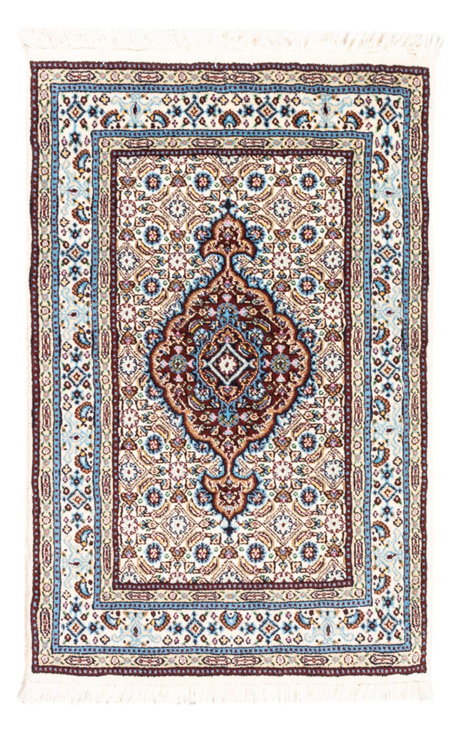 Alfombra persa - Clásica - Real - 90 x 60 cm - rojo oscuro