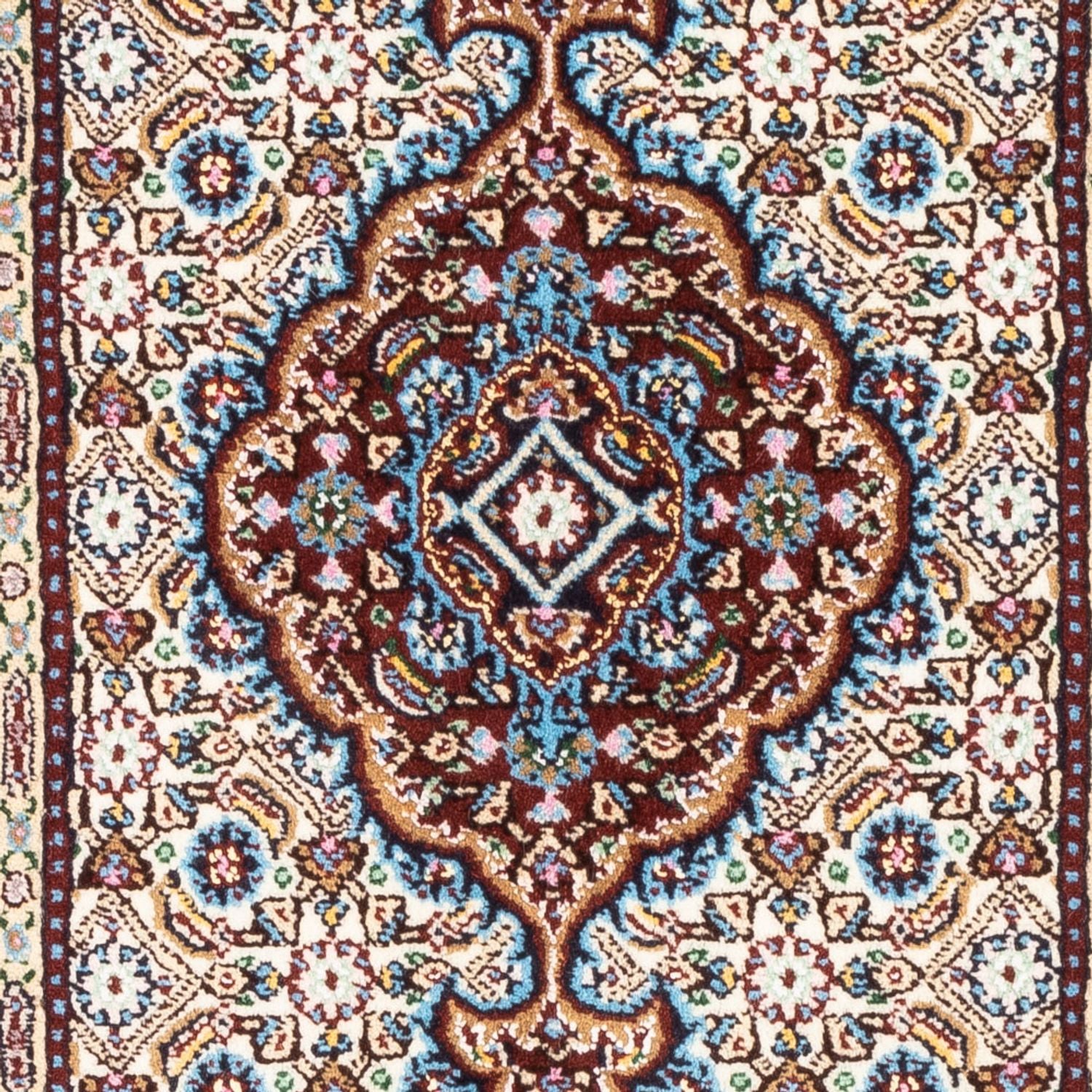 Alfombra persa - Clásica - Real - 90 x 60 cm - rojo oscuro