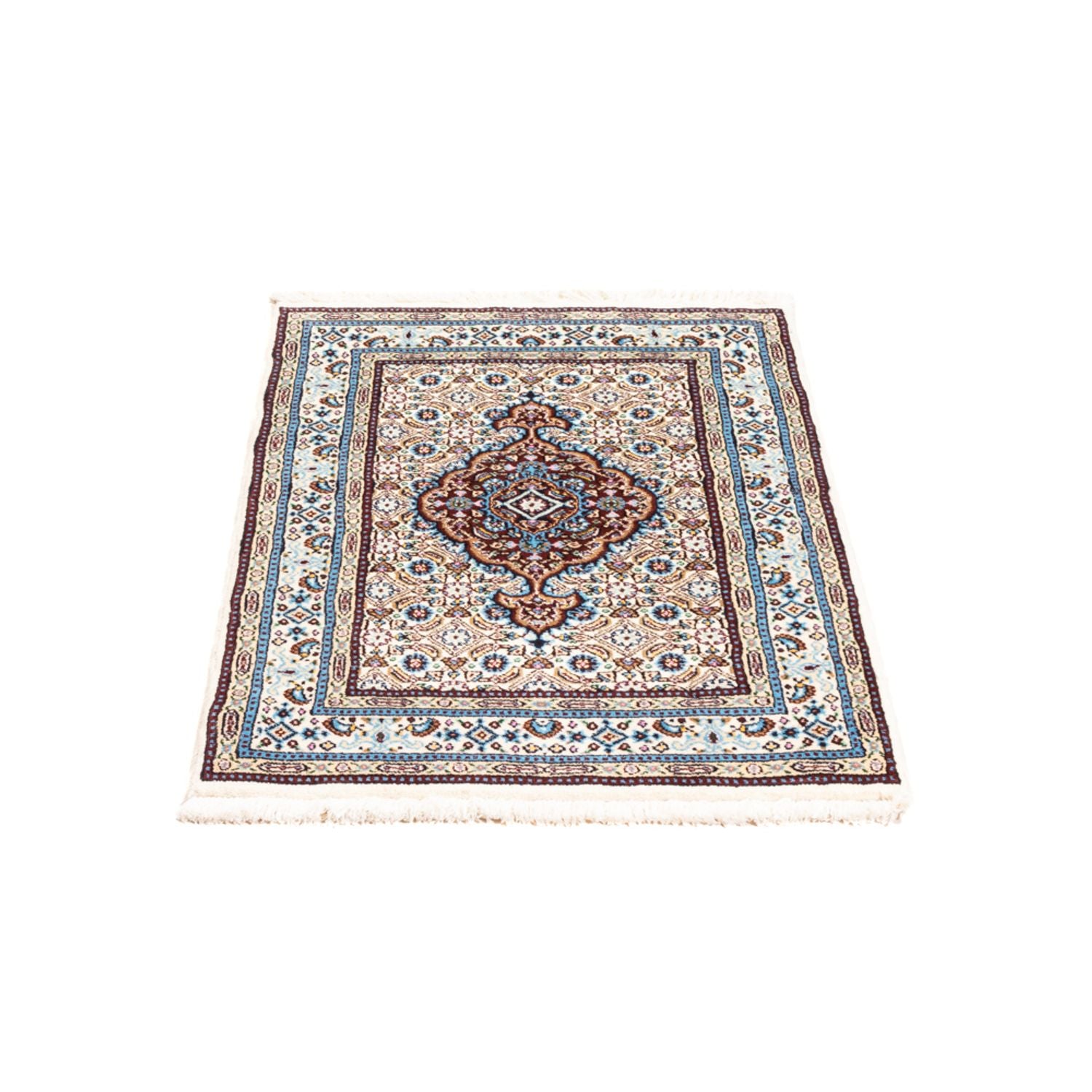 Alfombra persa - Clásica - Real - 90 x 60 cm - rojo oscuro