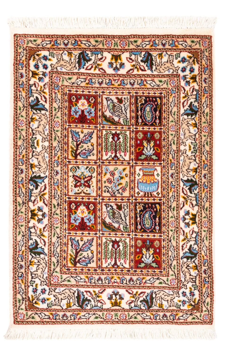 Alfombra persa - Clásica - Real - 90 x 60 cm - multicolor