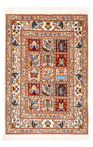 Alfombra persa - Clásica - Real - 90 x 60 cm - multicolor