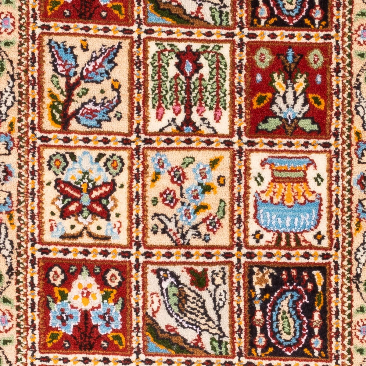 Alfombra persa - Clásica - Real - 90 x 60 cm - multicolor