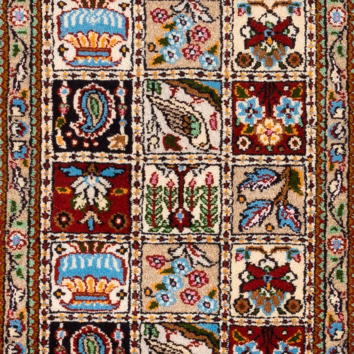 Alfombra persa - Clásica - Real - 90 x 60 cm - multicolor