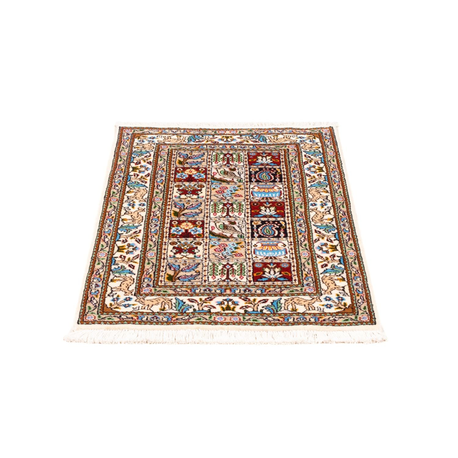 Alfombra persa - Clásica - Real - 90 x 60 cm - multicolor