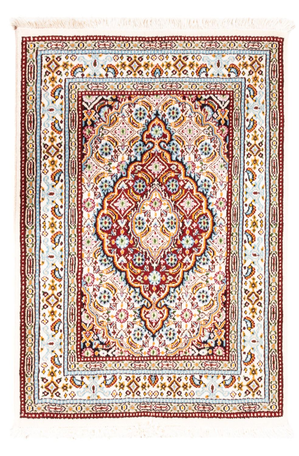Alfombra persa - Clásica - Real - 90 x 60 cm - multicolor