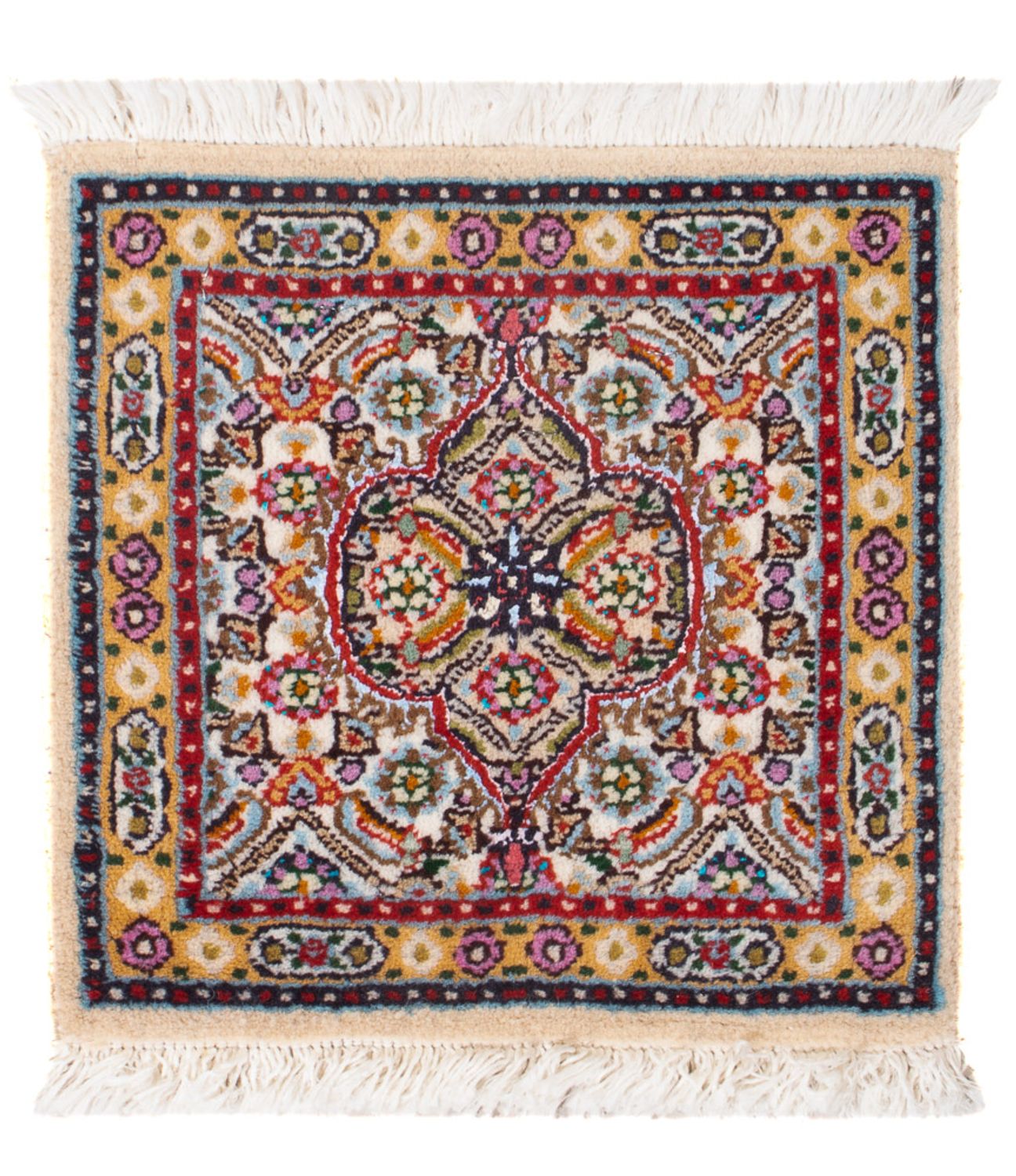 Alfombra persa - Clásica - Real - 30 x 30 cm - multicolor