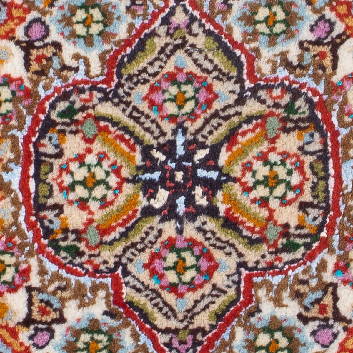 Alfombra persa - Clásica - Real - 30 x 30 cm - multicolor
