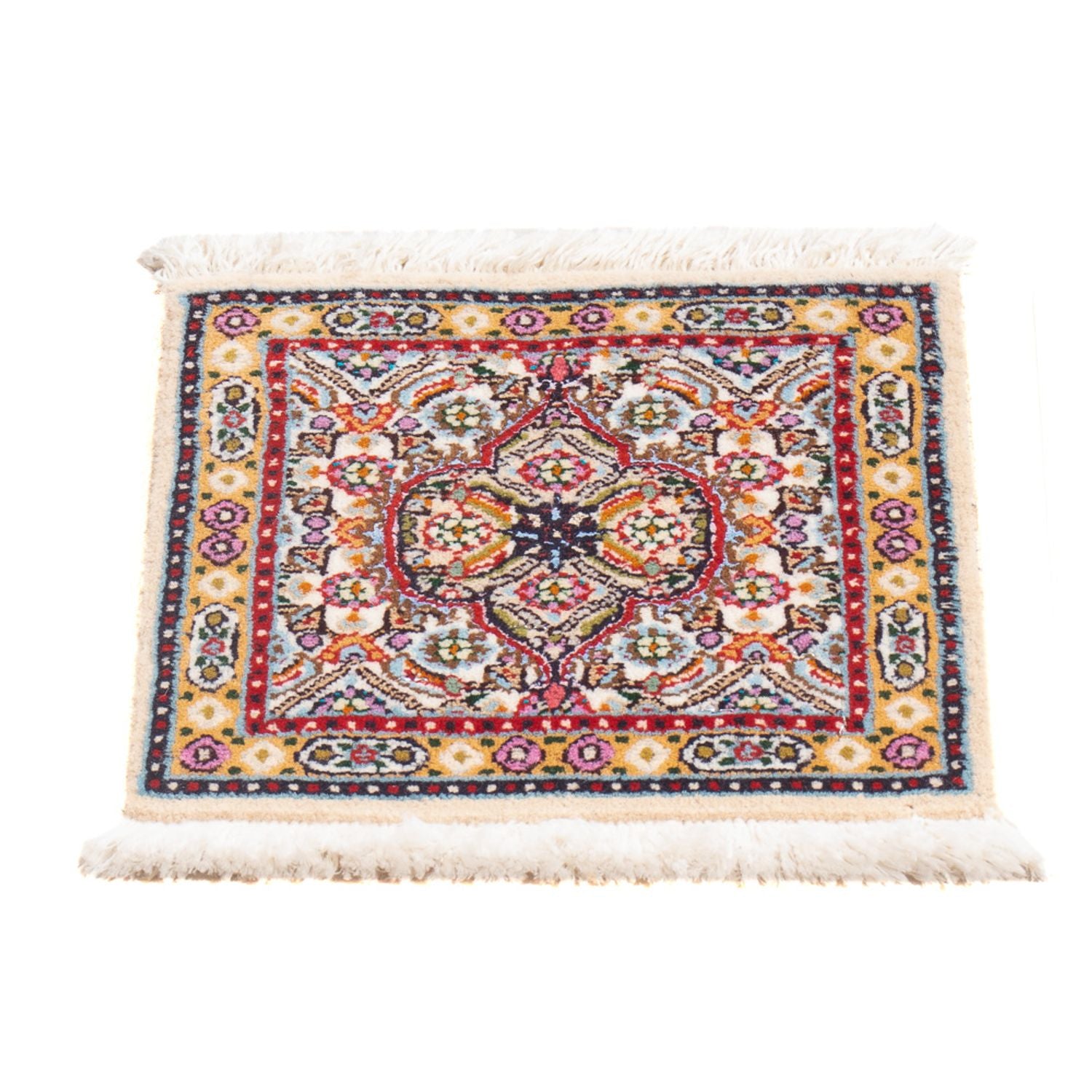 Alfombra persa - Clásica - Real - 30 x 30 cm - multicolor