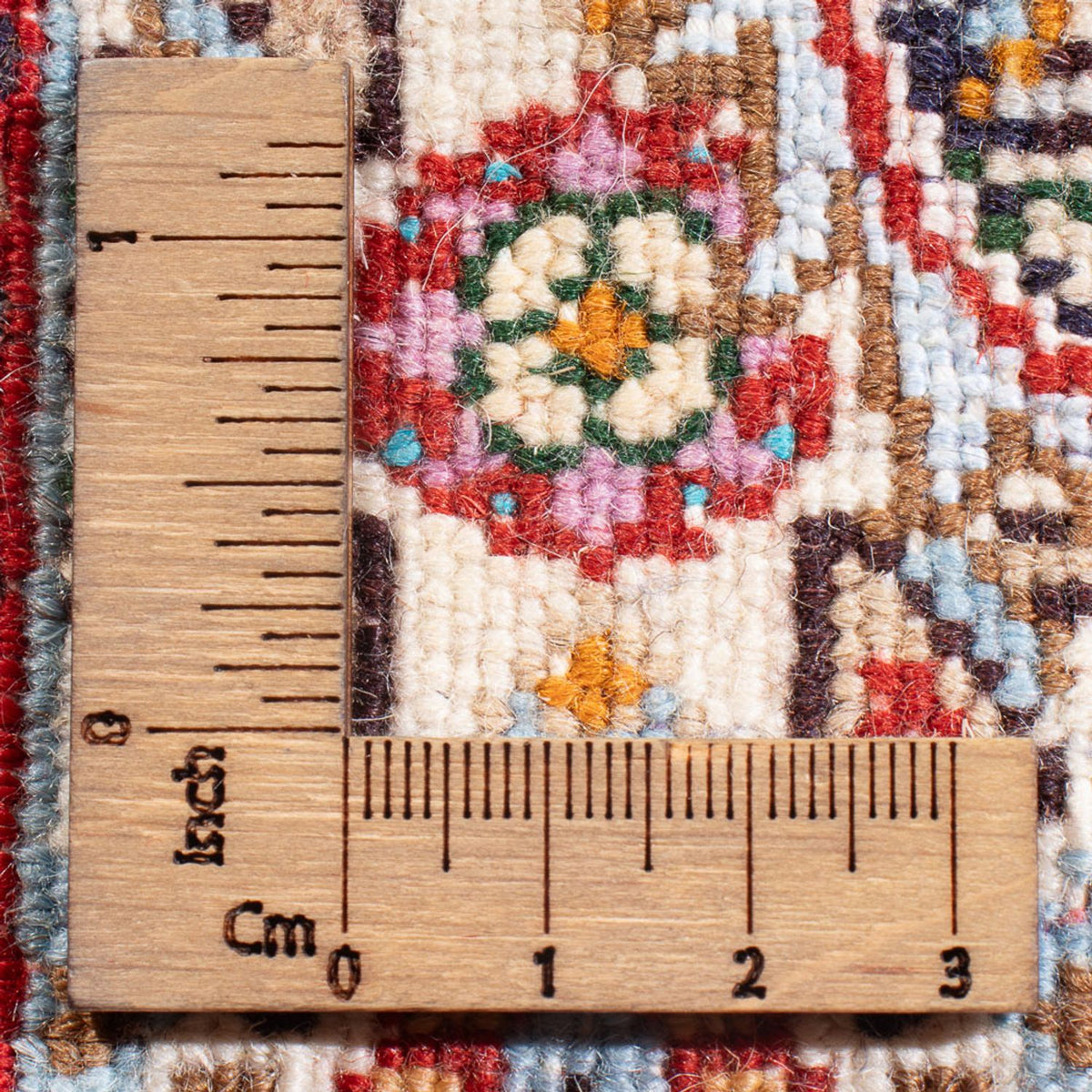 Alfombra persa - Clásica - Real - 30 x 30 cm - multicolor