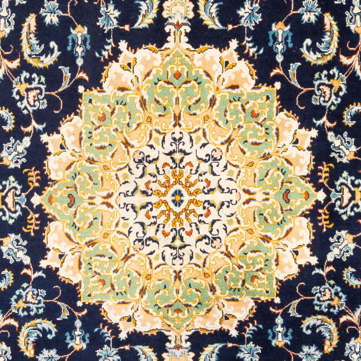 Alfombra persa - Nómada - 292 x 201 cm - azul oscuro