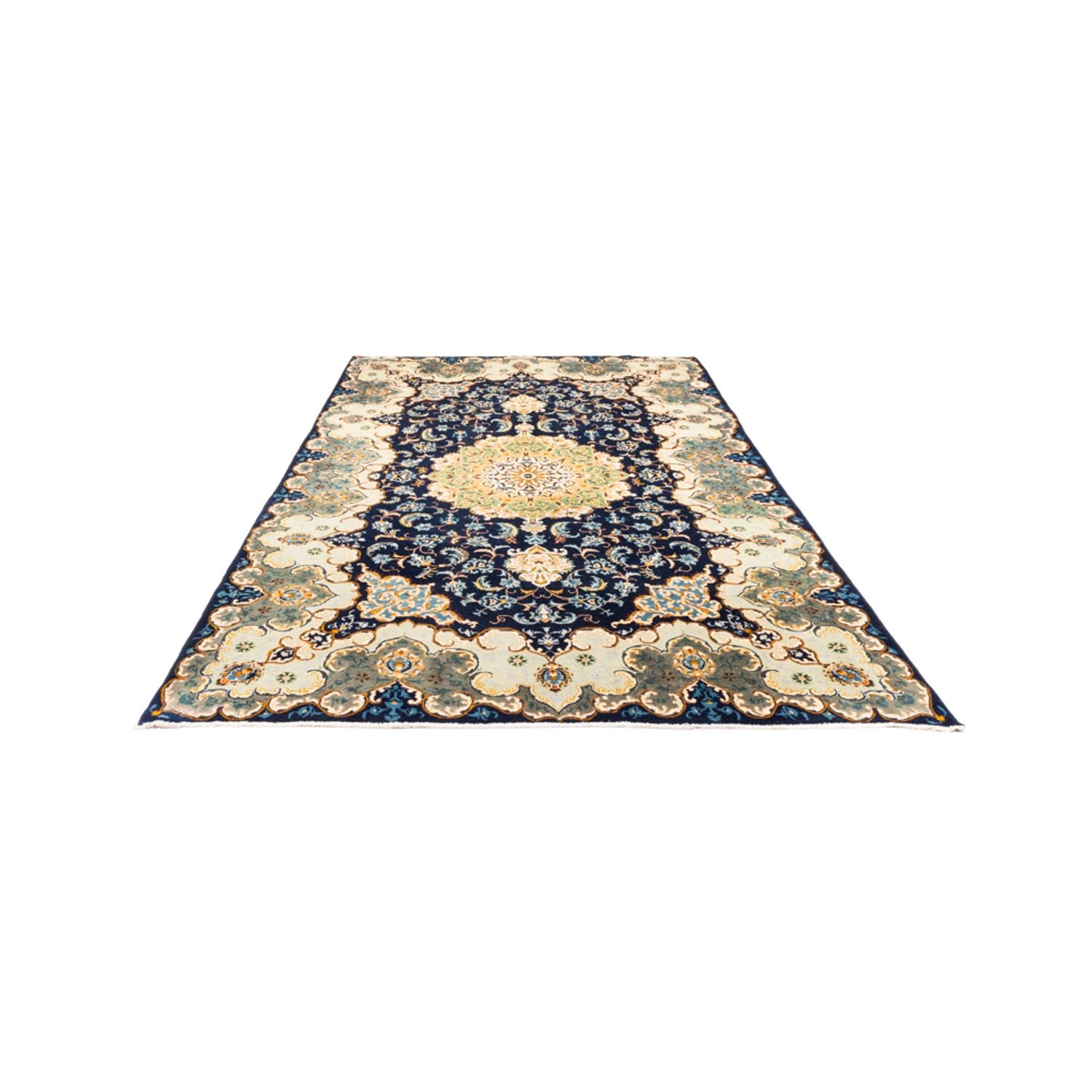 Alfombra persa - Nómada - 292 x 201 cm - azul oscuro