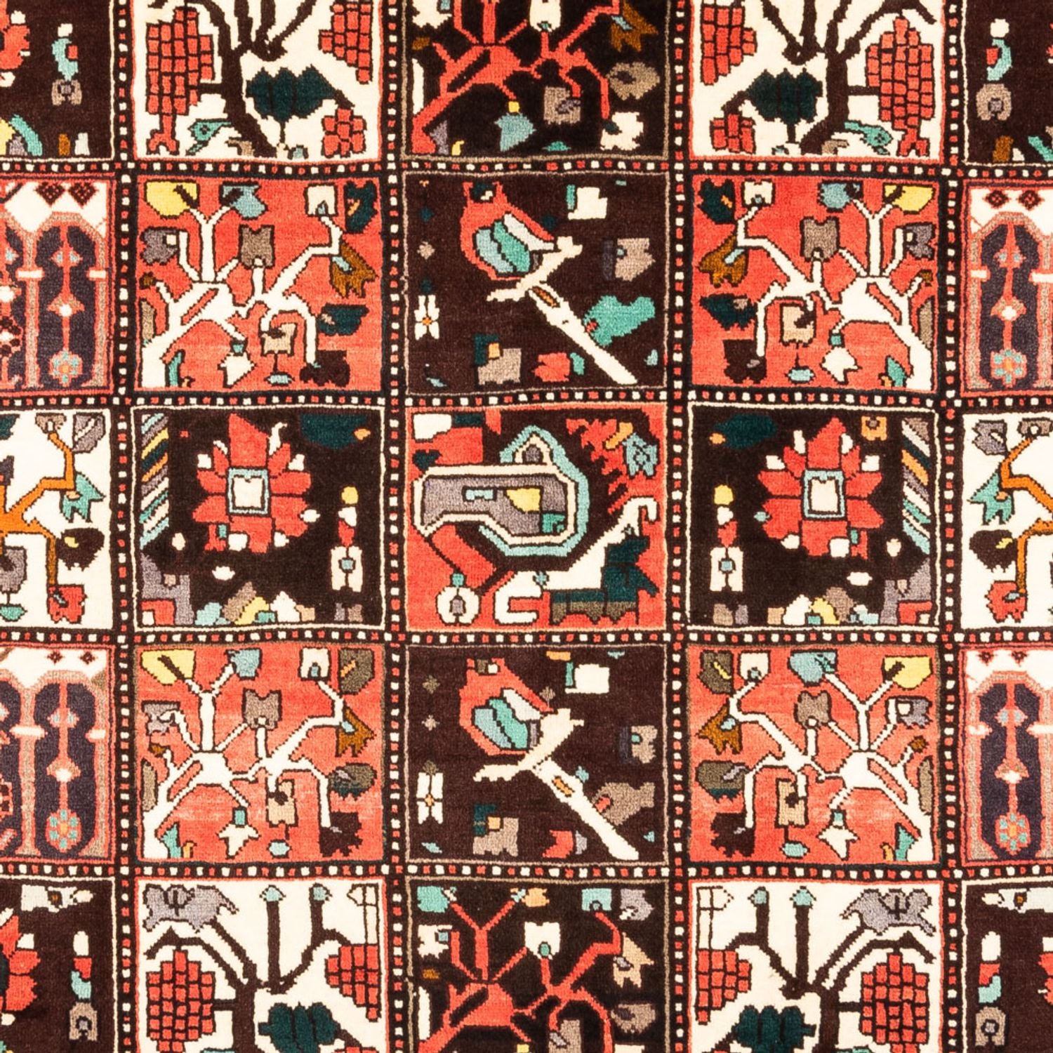 Alfombra persa - Nómada - 278 x 224 cm - multicolor