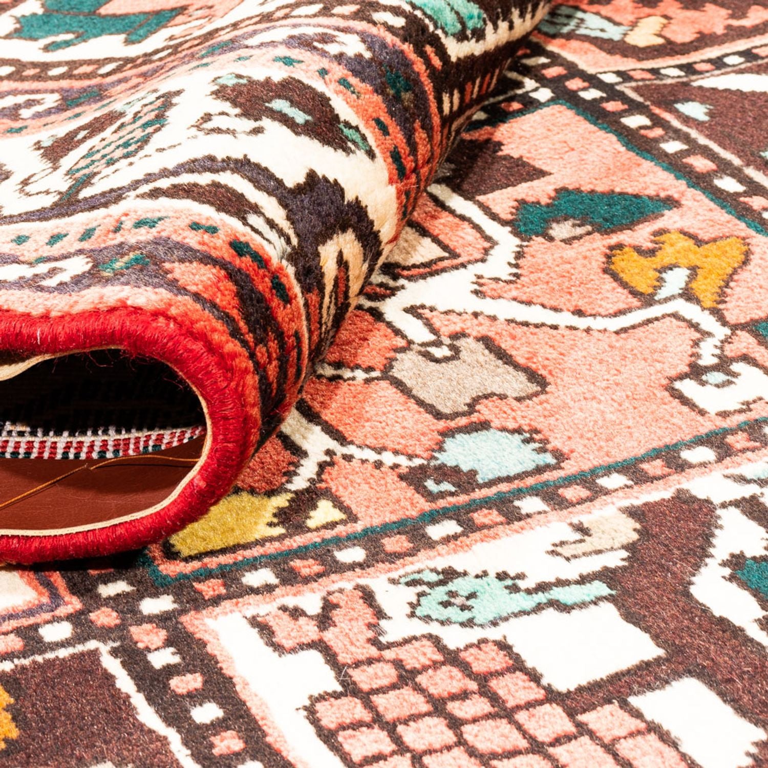 Alfombra persa - Nómada - 278 x 224 cm - multicolor