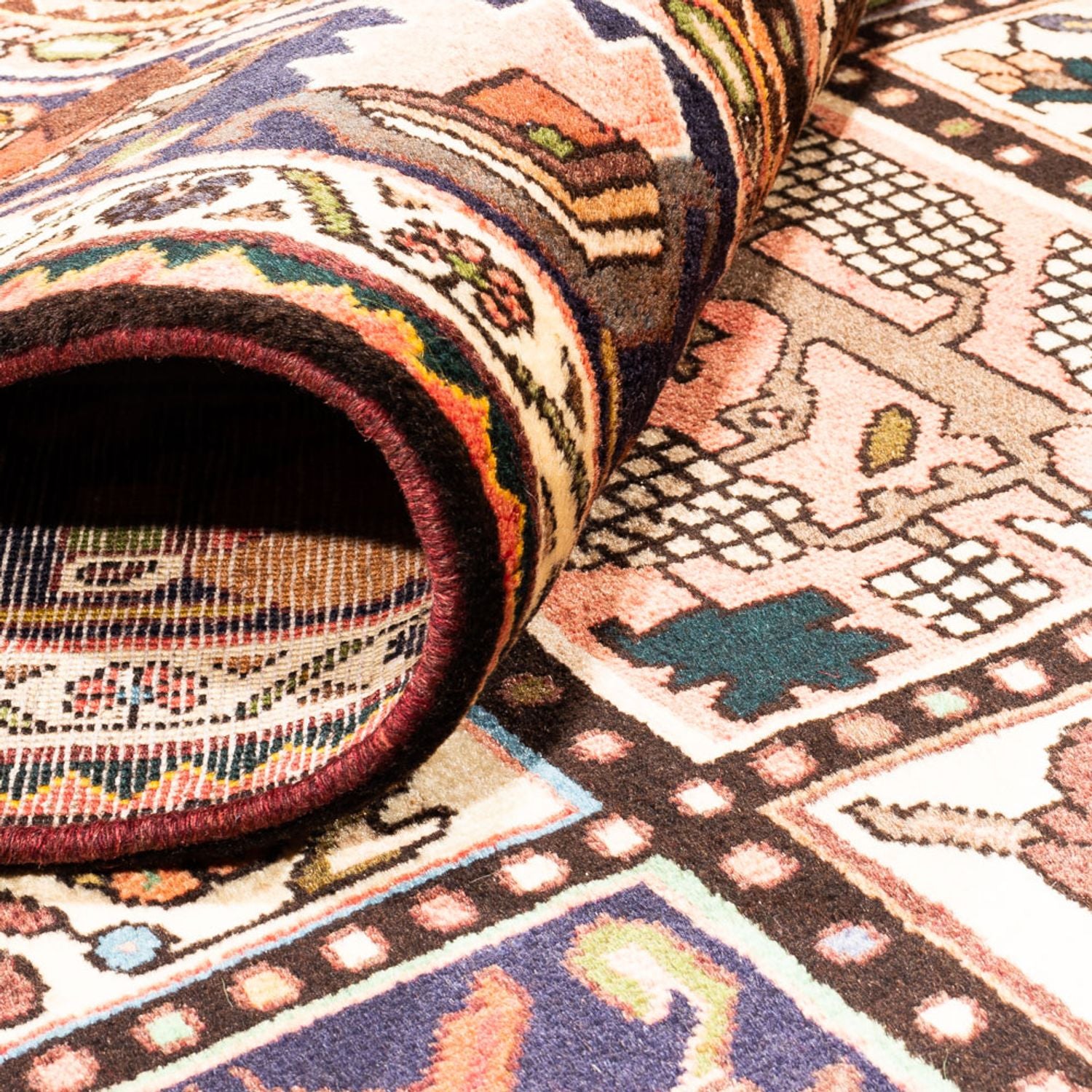 Alfombra persa - Nómada - 317 x 212 cm - multicolor