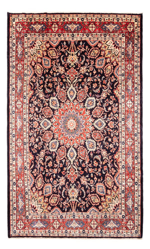 Alfombra persa - Nómada - Real - 334 x 209 cm - azul oscuro