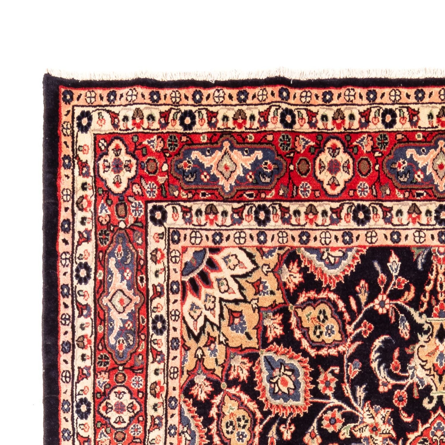 Alfombra persa - Nómada - Real - 334 x 209 cm - azul oscuro