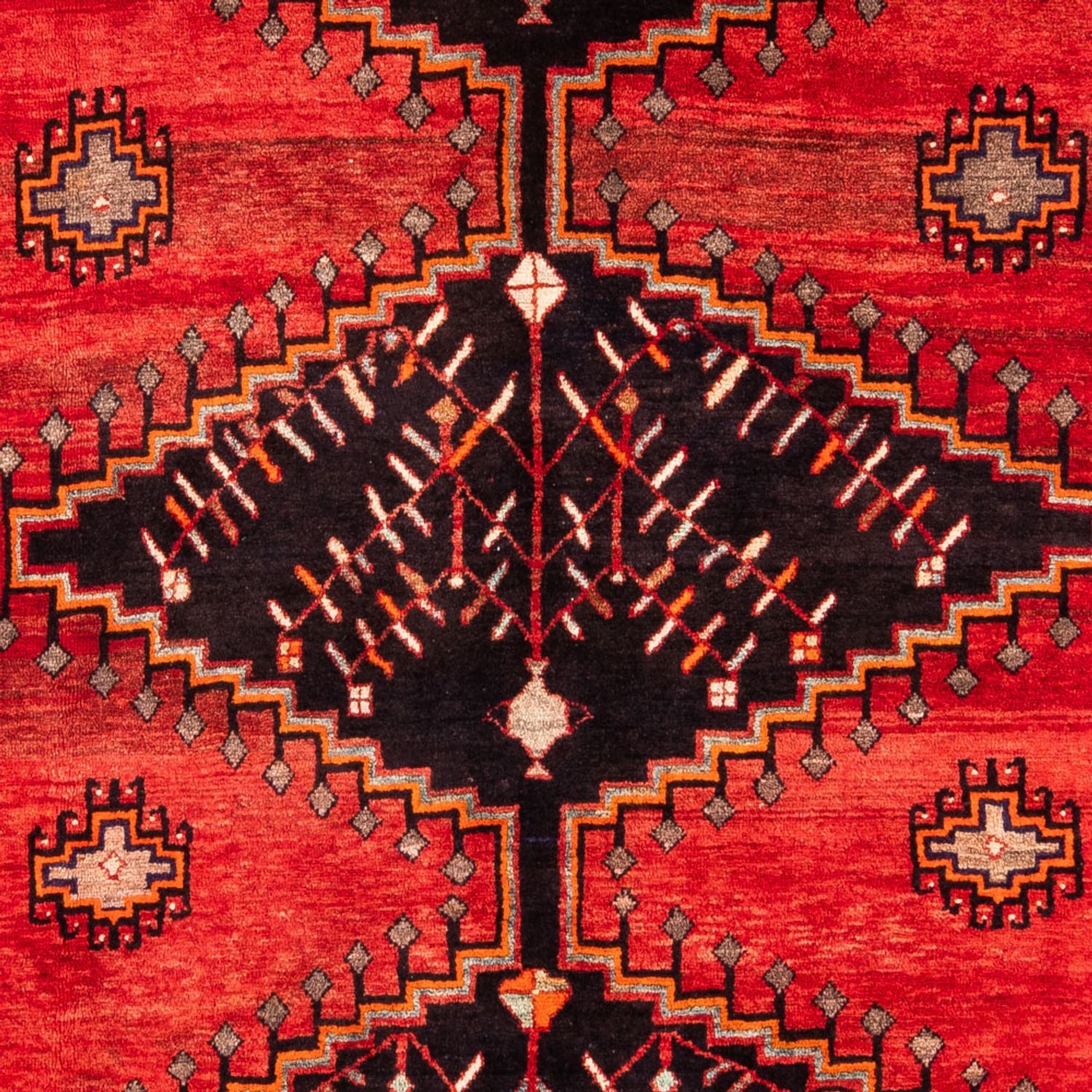 Alfombra persa - Nómada - Real - 284 x 217 cm - rojo