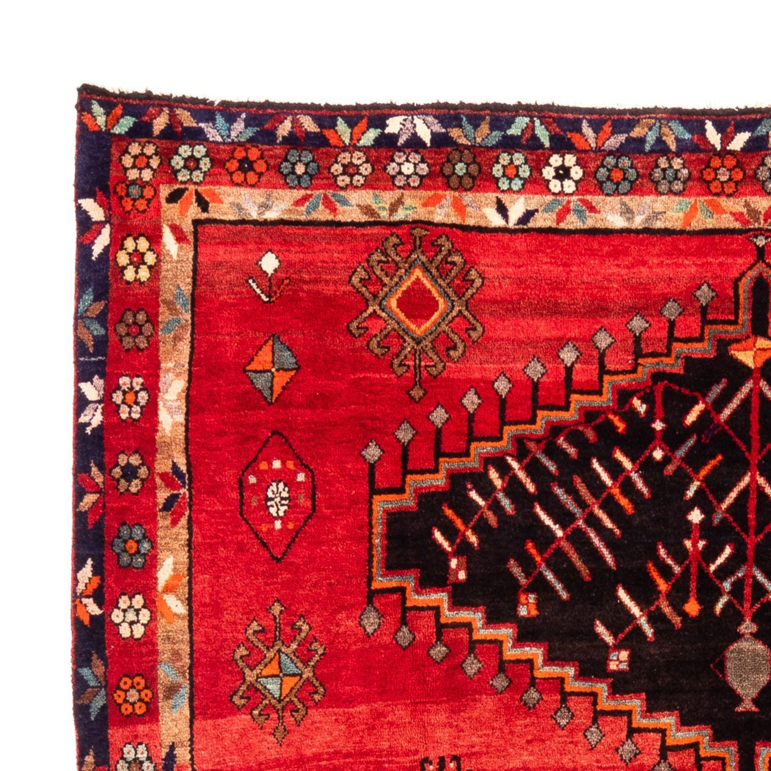 Alfombra persa - Nómada - Real - 284 x 217 cm - rojo