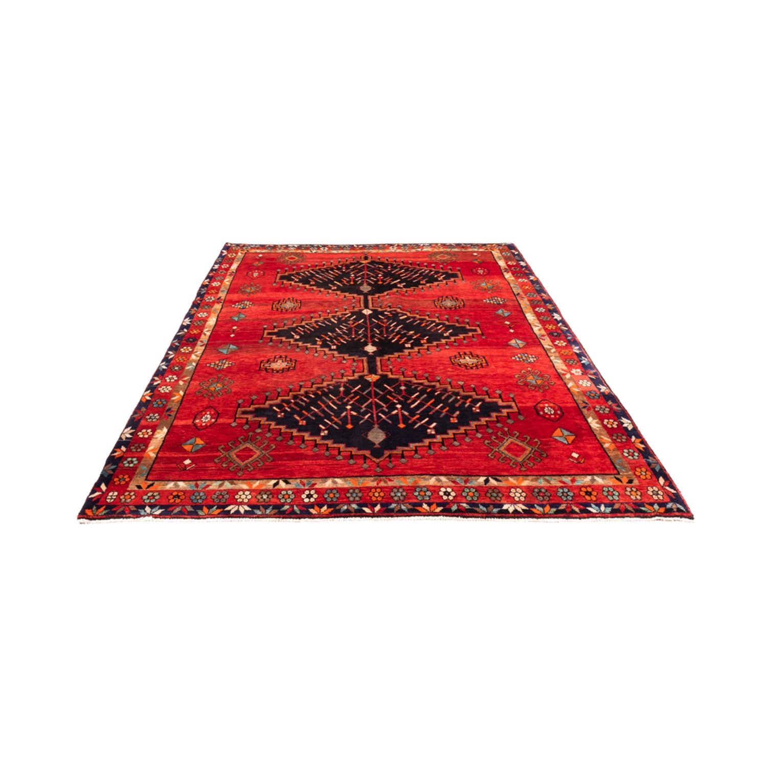 Alfombra persa - Nómada - Real - 284 x 217 cm - rojo